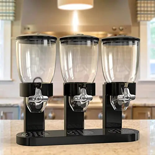 Food Storage Cereal Dispenser Containers Storage Candy Dry Food Container Countertop Rotating Knob for Candy Nuts Rice Granola