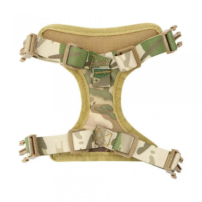 Tactical Cat Harness Leash for Walking Escape Proof Adjustable Kitten K9 Vest with Patch for Military Service Small Dog Training