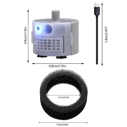 USB Replace Water Pump for Pet Cat Dog Water Fountain Pump Cat Water Dispenser Dog Water Dispenser Fish Tank Submersible Pump