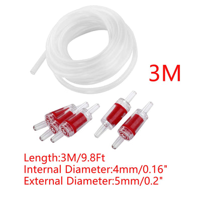 UXCELL Aquarium Flexible Pump Hose Oxygen Circulate Pipe Silicone Tube Water Connector ID 4mm Parts Tools Fish Tank Accessories