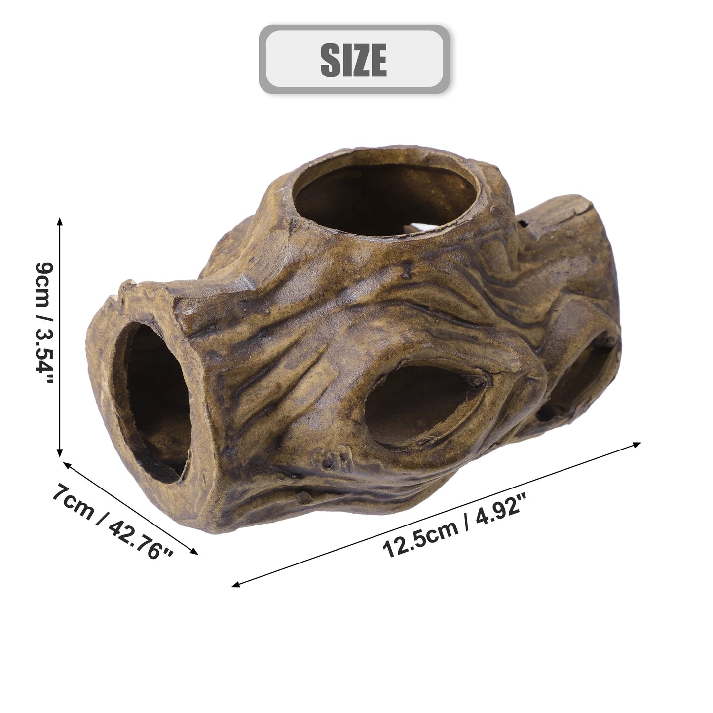 UXCELL Fish Tank Hideaway Rock Cave Ceramic Aquarium Decoration Fish Shrimps Shelter Pet Pottery House Canister Accessories