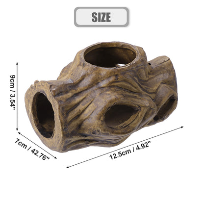 UXCELL Fish Tank Hideaway Rock Cave Ceramic Aquarium Decoration Fish Shrimps Shelter Pet Pottery House Canister Accessories