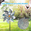 1pcs Bird Repeller Pinwheels Reflective Sparkly Scarecrow Pinwheel Windmill Spinner for Garden Lawn Yard Decor Keep Birds Away