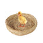Breeding Nest For Birds Hand Woven Flat Base Straw Bird Nest Hatch House Bird Shelter Bird Cage Accessories Bird Hut