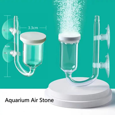 1Set Glass Air Pump Sand Stone Aquarium Oxygen Pump Fresh Air Stone Nano Bubble Bar Aquarium Fish Tank Aerator Pump Hot Selling