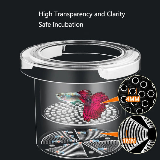 Floating Fish Breeding Isolation Box Aquarium Breeder Feeder Plastic Fish Tank Hatching Incubator Aquarium Hatchery Accessories