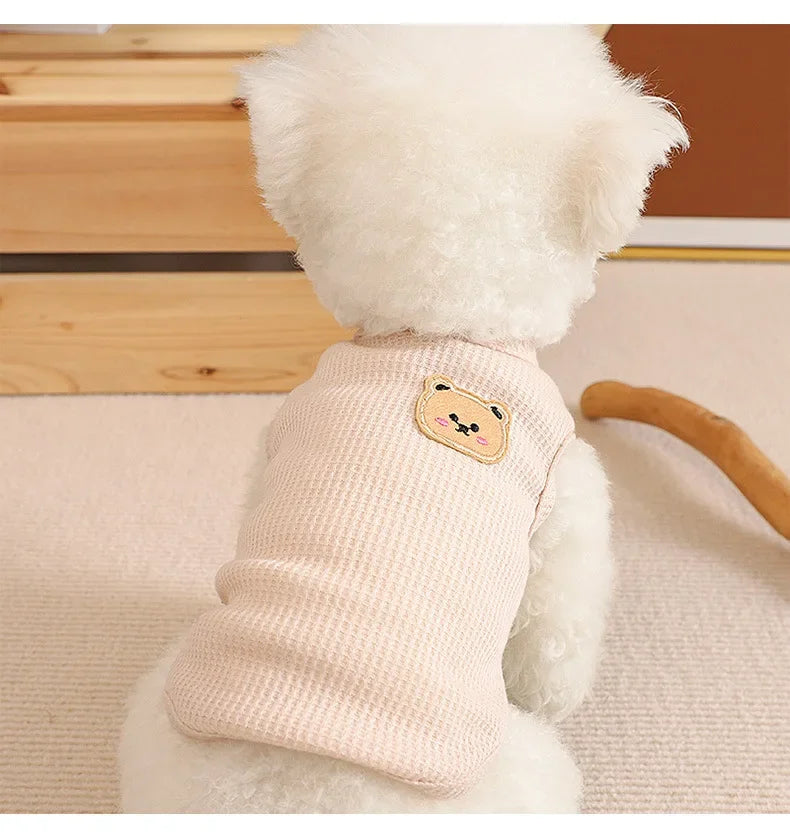 Summer Cool Dog Clothes New Dogs Pet Vest For Puppy Breathable Vest T-shirt Costume Bulldog Dog T-shirt Outdoor Pets Clothing