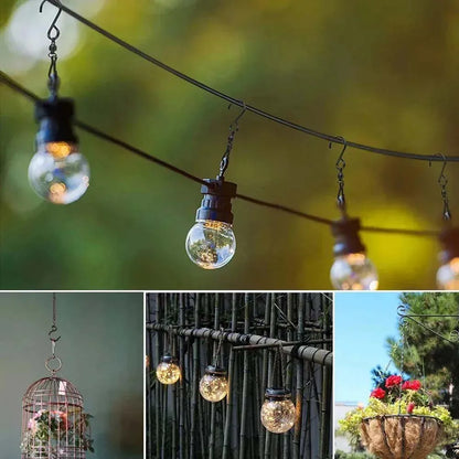 8PCS Stainless Steel S-type Wind Chime Hook can be Rotated Hook Clip Suitable for Wind Chime, Billboard, Hanging Bird Cage