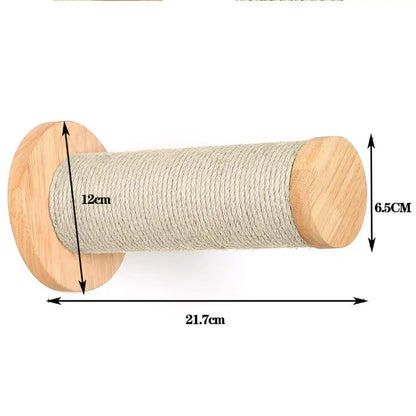 Wall Mounted Cat Climbing Shelves Cat White Hammock with Ladder or Scratching Post or Jumping Platform Set for Kittens Sleeping