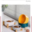Ceramic Pet Bowl Dish With Wood Stand No Spill Pet Ceramic Double Bowl For Dog Cat Food Water Feeder Cats Small Dogs Pet bowl