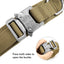 Durable Tactical Dog Collar Military Bungee Leash Set Nylon Walking Training Pet Collar for Medium Large Dogs German Shepard