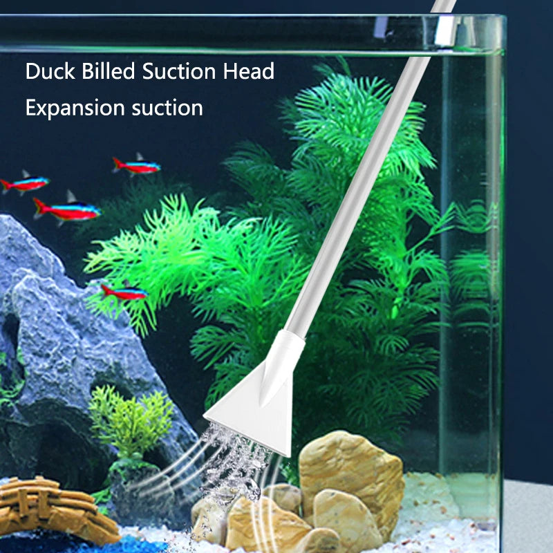 Aquarium Fish Tank Water Changer Air Pump Cleaning Tools Aquarium Gravel Cleaner Vacuum Siphon Pump with Filter Nozzle New