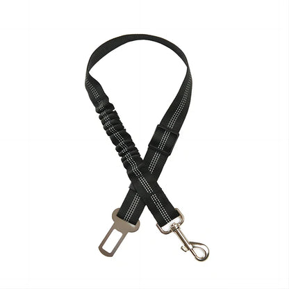 Dog Safety Leash Adjustable Retractable Cushioning Elastic Pet Leash Car Seat Seat Belt Safety Rope Tug Rope