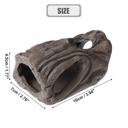 UXCELL Fish Tank Hideaway Rock Cave Ceramic Aquarium Decoration Fish Shrimps Shelter Pet Pottery House Canister Accessories
