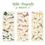 3pcs Kawaii Feather Dragonfly Bird Jellyfish Decorative Stickers Pack Scrapbooking Material Label Diary Phone Journal Planner
