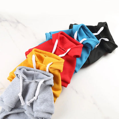 Warm Dog Clothes for Large Dogs Winter Pet Fleece Coat Sport Sweatshirt Hoodies with Snacks Pocket Gold Retriever Husky Apparel