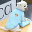 New Warm Fleece Pet Clothes Cute Print Coat Small Medium Dog Cat Shirt Jacket Teddy French Bulldog Chihuahua Winter Outfit