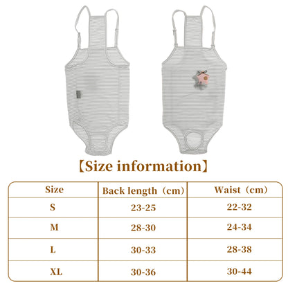 UXCELL Reusable Dog Diapers Female Dog Suspender Panties Casual Physiological Pants Adjustable Strap Striped Washable Underwear