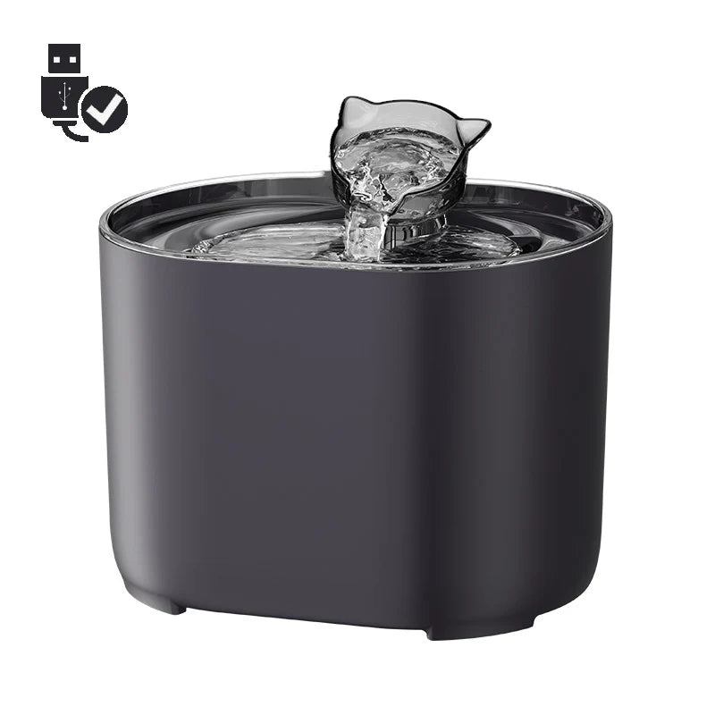 Cat Water Fountain Auto Filter USB Electric Mute Cats Dog Drinker Bowl Recirculate Filtring Drinker for Cats Pet Water Dispenser