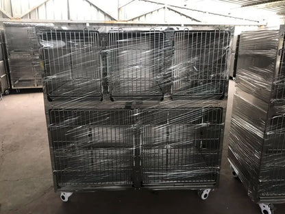 good price vet clinic veterinary Five parts of dog cat cage bank modular cage banks