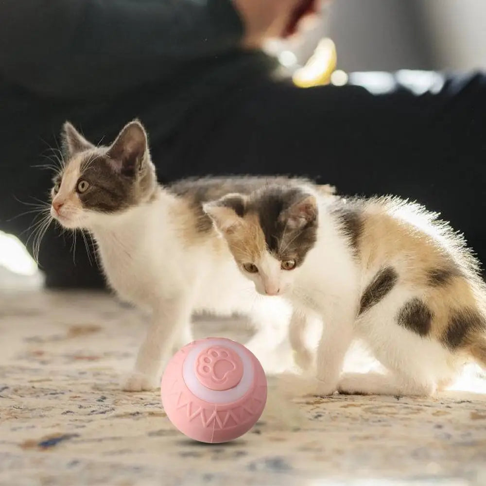 Cat Interactive Ball Intelligent Sensing Rolling Ball Toys Automatic Rolling Magic Ball Toy Rotating Ball Cat Game Accessories