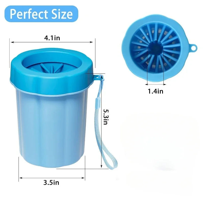 Pillar Shaped Pet Claws Cleaner Soft Silicone Foot Cleaning Cup Portable Cat And Dog Clean Brush Household Practical Product