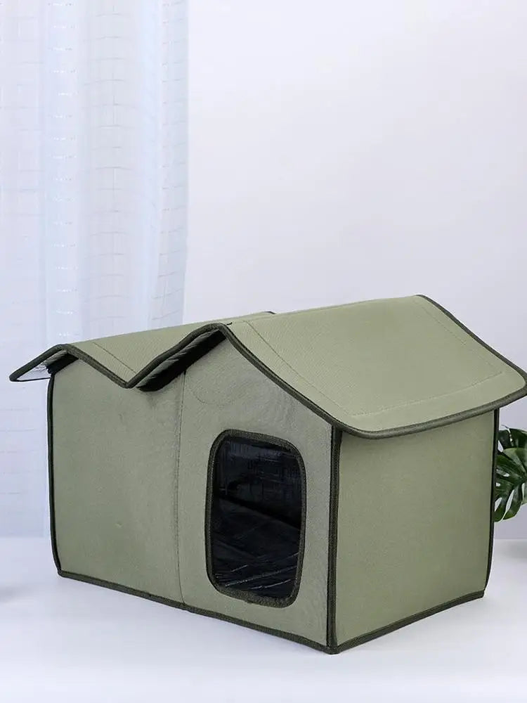 Outdoor Cat Shelter Large Winter Insulated Pet House Waterproof Detachable Cat Shelter Washable Cat Nest Pet House For Cat Dog