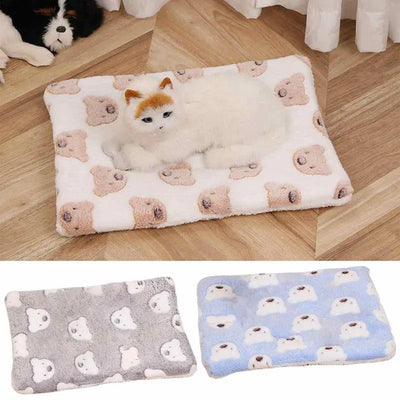 Cozy Cat Calming Blanket Super Soft And Warm Flannel Pet Blankets Soft And Warm Machine Washable Sleeping Mat For Dogs Cats Cold