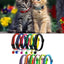 Cat and Dog Universal Reflective Collar Neck Ring Necklace Bell Pet Products Safety Elastic Adjustable Pet Reflective Collar