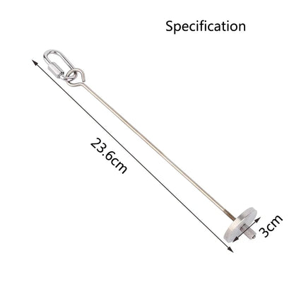 Stainless Steel Pet Parrot Feeder Fruit Corn Fork Toys Chicken Vegetables Holder Hang Cage Feeding Stick Feeder Accessories Pet