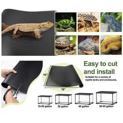 Reptile Carpet Anti-Slip Terrarium Liner Substrate Climbing Animals Breeding For Bearded Turtles Snakes Iguana Tortoises