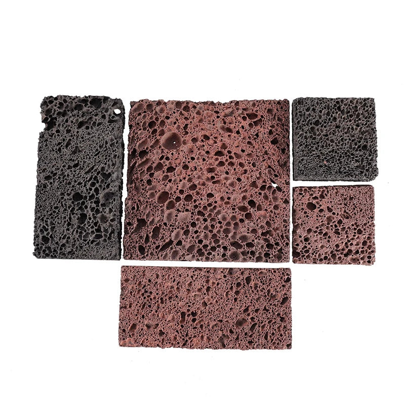 Volcanic Aquarium Decoration Fish Tank Plant Fixed Moss Water Grass Stone Slices Natural Volcanic Planting Slices Aquarium Decor