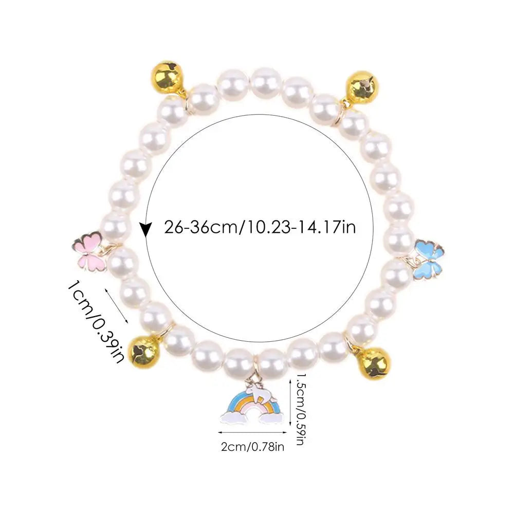Pearl Dog Collar Pearl Collar For Dogs Pearl Cat Collar Dog Jewelry For Small Dogs Puppy Necklace Adjustable Elegant For Small