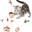1Pc Cat Toy Sisal Scratching Ball  Pet Cat Supplies Feather Toy  Cat Toys Interactive Training Interactive Toy for Kitten