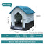 New Dog House Outdoor Waterproof Kennel All Seasons Indoor Dog House Outdoor Rainproof Sunscreen Medium and Large Dogs.