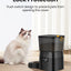 ROJECO Automatic Pet Feeder Button Version Auto Cat Food Dispenser Accessories Smart Control Pet Feeder For Cats Dog Dry Food