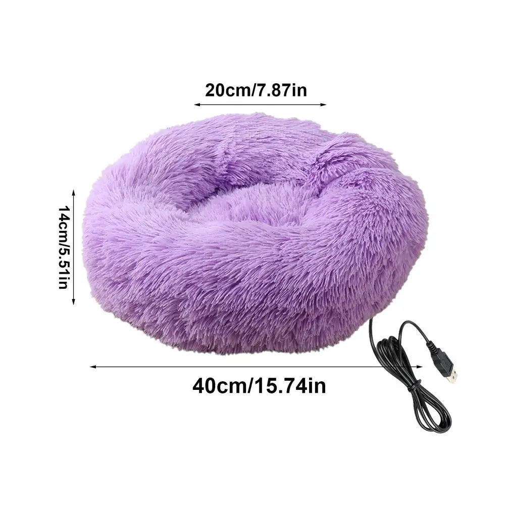 Electric Heated Dog Bed Soft and Comfortable Pet Heating Pads USB Charging Cat Mat winter Warm Indoor Pet Bed Heating Pet Pads