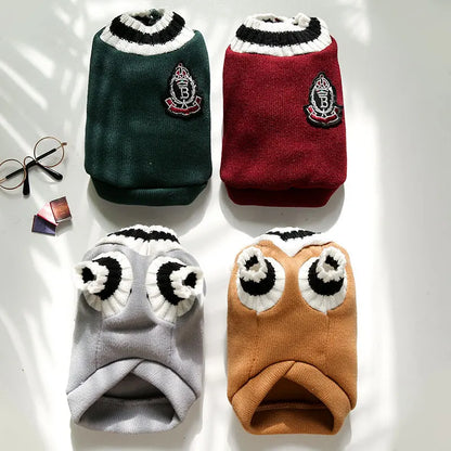 Winter Dog Fleece Sweaters For Large Medium Little Dogs Warm Small Dog Clothes Korea For French Bulldog Chihuahua Cute Pug York