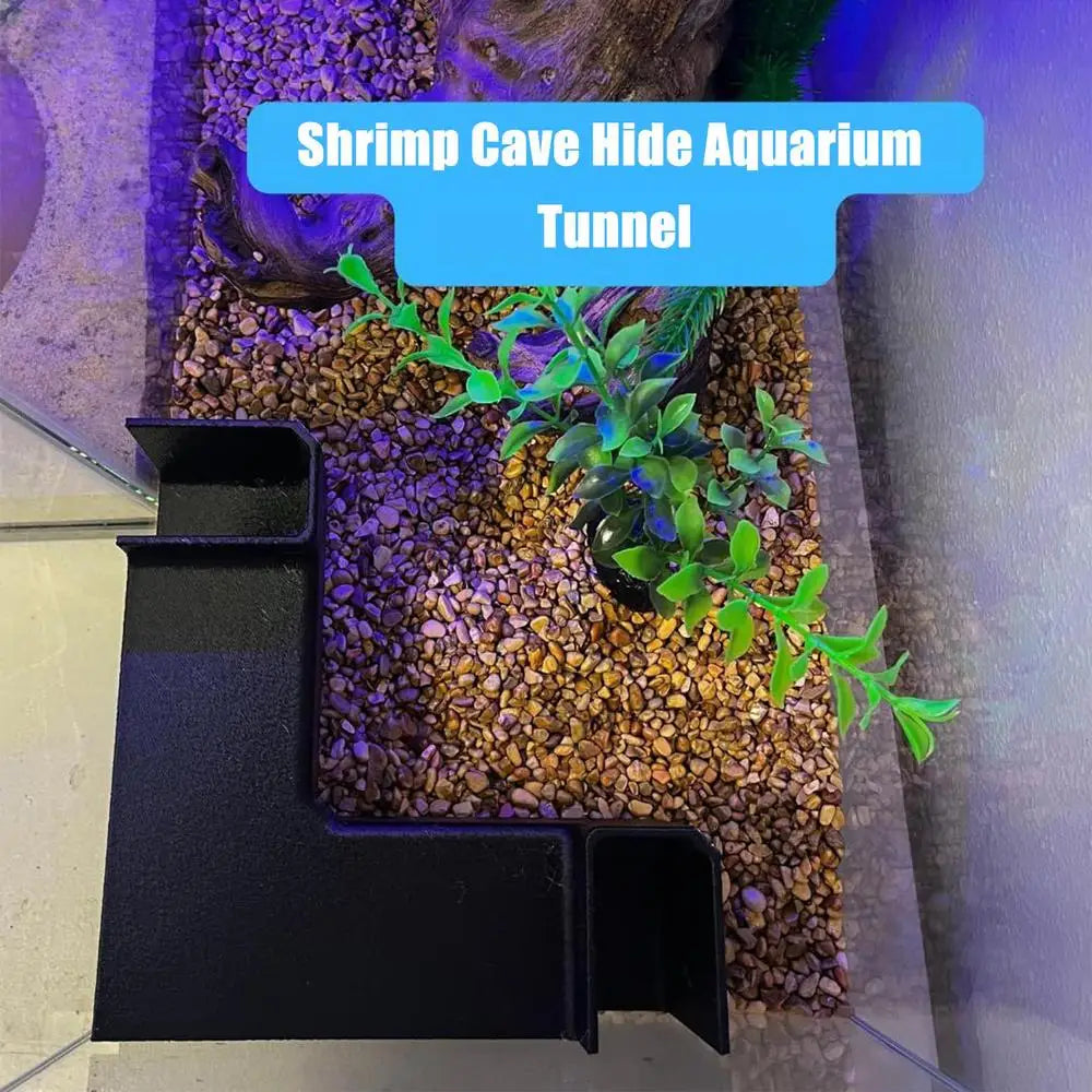 Aquarium Shrimp Hides Attractive Shrimp Hiding Tunnel for Corner Decorative Aquarium Tunnel Multifunctional Shrimp Cave