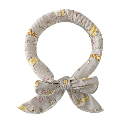 Pet Cooling Collar Bow Tie Dogs Cats Instant Cooling Neck Waring Reusable Instant Cooling Bandanas Dog Cooling Neck Wraps