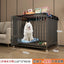 Dog cage Medium and large dog household Dog cage with toilet Square pipe Bold reinforcement Villa indoor Golden Retriever Labrad