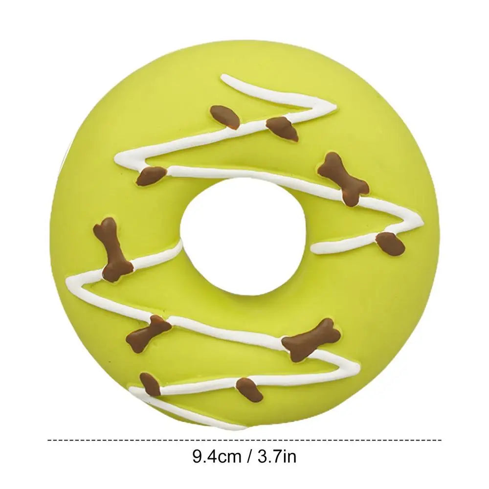 Dog Squeaky Toy Assorted Donut Dog Toy With Squeakers Soft Pet Toy For Puppy Durable Dog Toy For Exercise Chewing Ability And