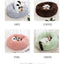 Circular Cat Bed with Plush Insulation Deep Sleep for Pets Soft Macaron Pet Mat Removable and Washable Suitable for All Seasons