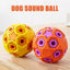 Pet Sound Toys Dog Toy Ball Rubber Hollowed Star Shape Squeaky Balls for Dogs Portable Bite Resistant Training Playing Supplies