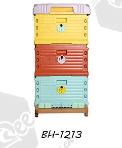 Heat Preservation Plastic Thermo Honey Bee Hive Langstroth 1 Layer 10 Frame Multifunction Bee Box Color Beehive House Apiculture