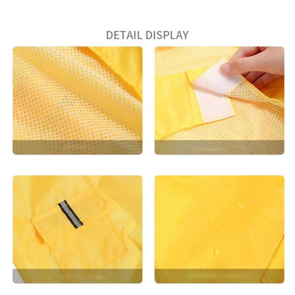 Pet Dog Rainwear Raincoat Dogs Pet Hooded Waterproof Jacket Clothes Rain Poncho  Pet Clothes Jumpsuit Water Resistant Clothes