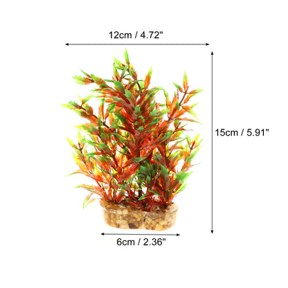 UXCELL Aquarium Artificial Plants Underwater Plastic Water Grass Aquatic Leaves Decoration For Fish Tank Ornament Accessories