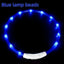 40/50/70cm Led Dog Collar USB Rechargeable Pet Dog Night Luminous Charge Collar Glowing Necklace Collar Safety Night Light