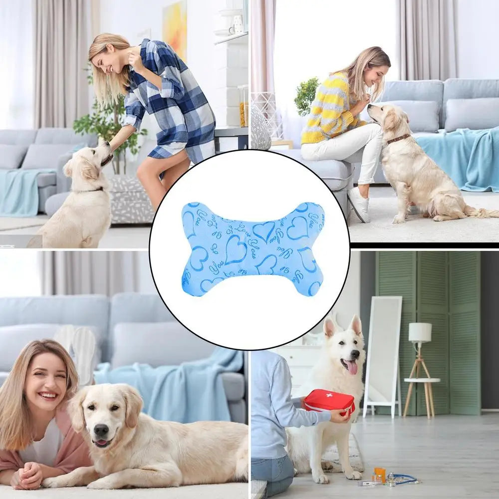 Pet Sleeping Pillow Soft Bone-shaped Dog Pillow For Sleeping Pet Sleeping Supplies Machine Washable Pillow For Medium Large