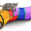 Collapsible Cat Playing Tunnel Pets Toys Connectable Cat Tunnel Cat Tube Toys Foldable Drill Hole Kitten Colorful Pet Toys